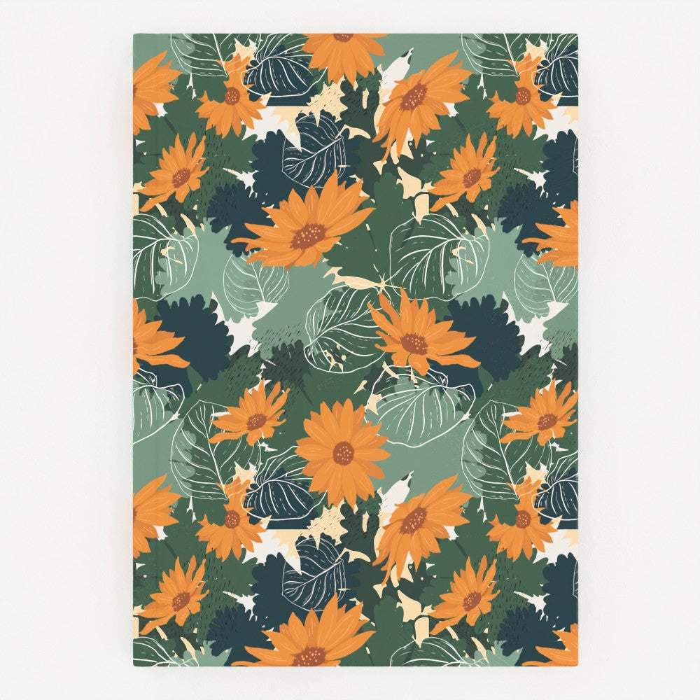 Orange Tropical Hardback Notebook