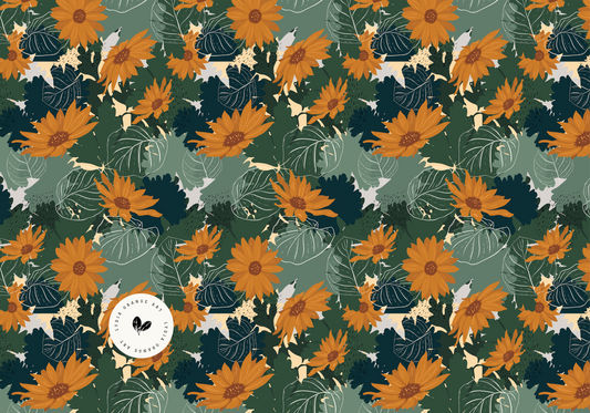 Orange Tropical Hardback Notebook
