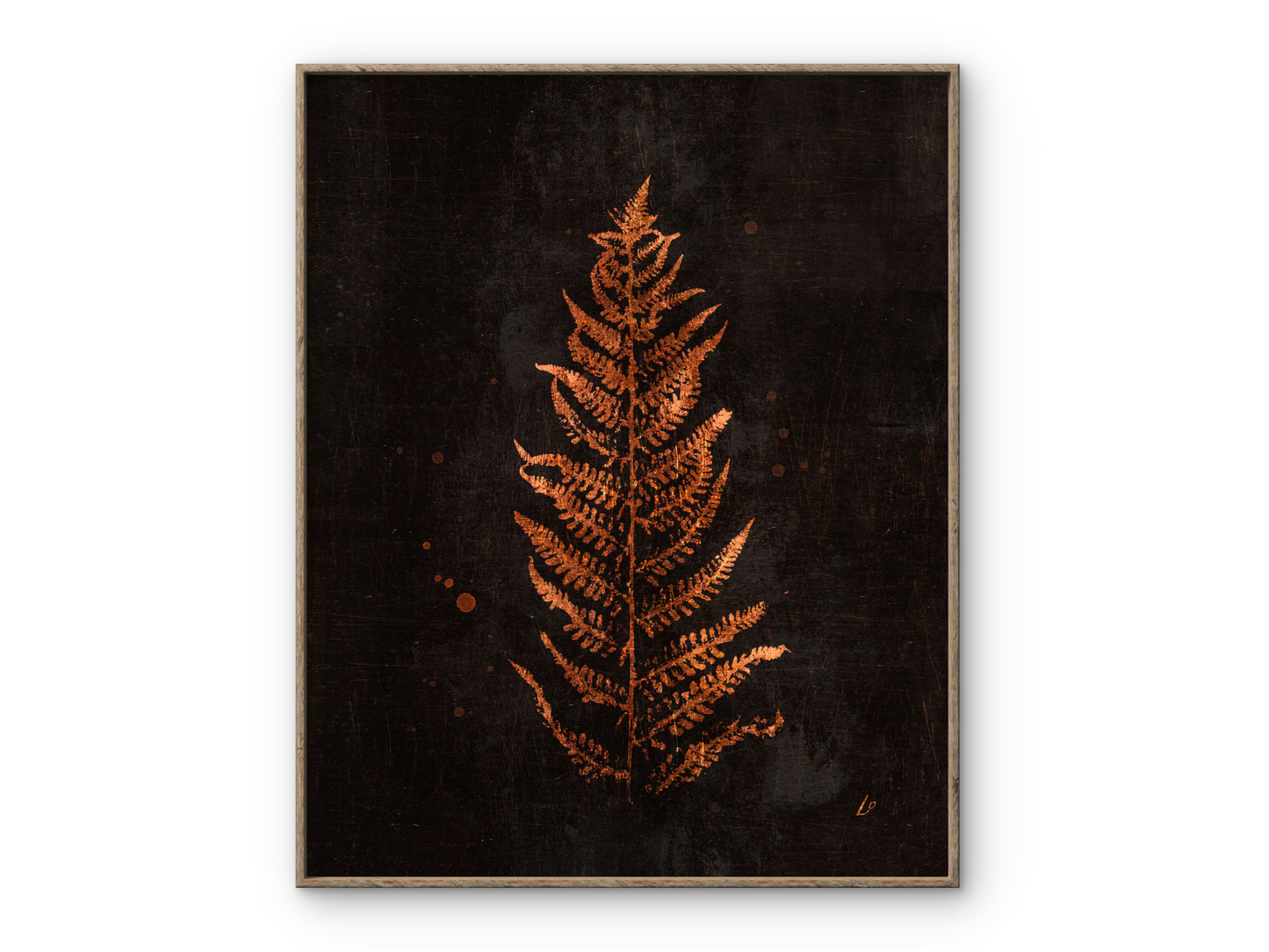 Copper Fern Leaf