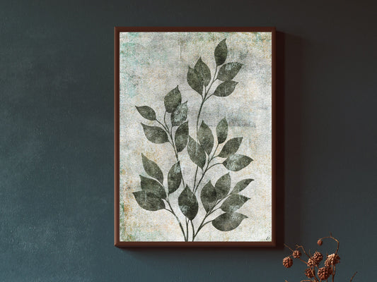 Love & Leaves Botanical Print