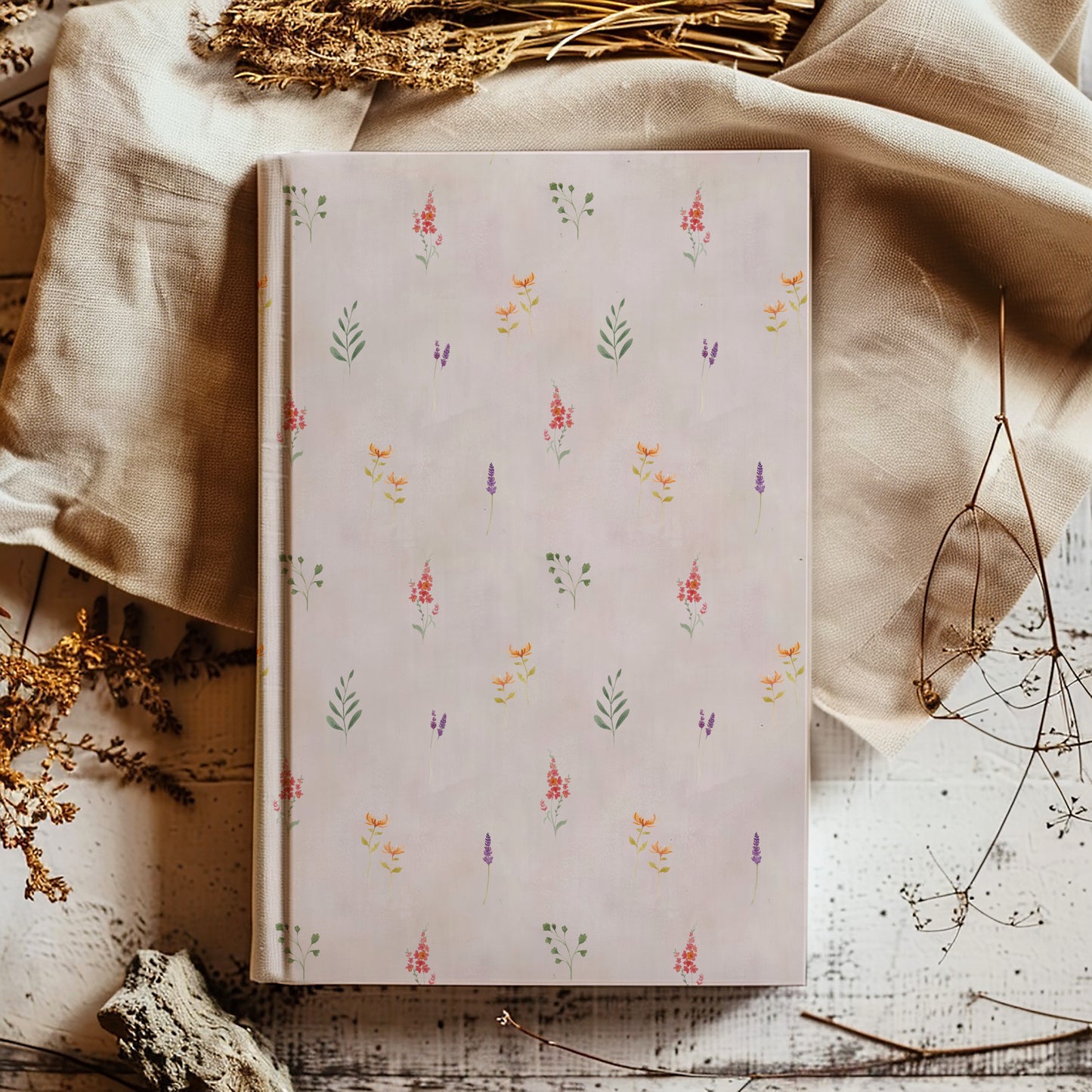 Mini Blooms Watercolour Hardback Notebook