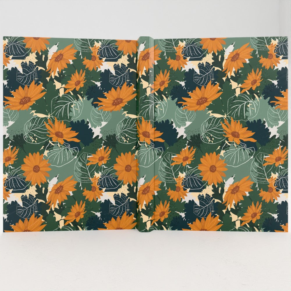 Orange Tropical Hardback Notebook