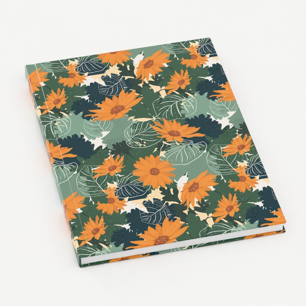 Orange Tropical Hardback Notebook