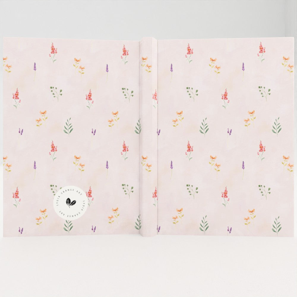 Mini Blooms Watercolour Hardback Notebook