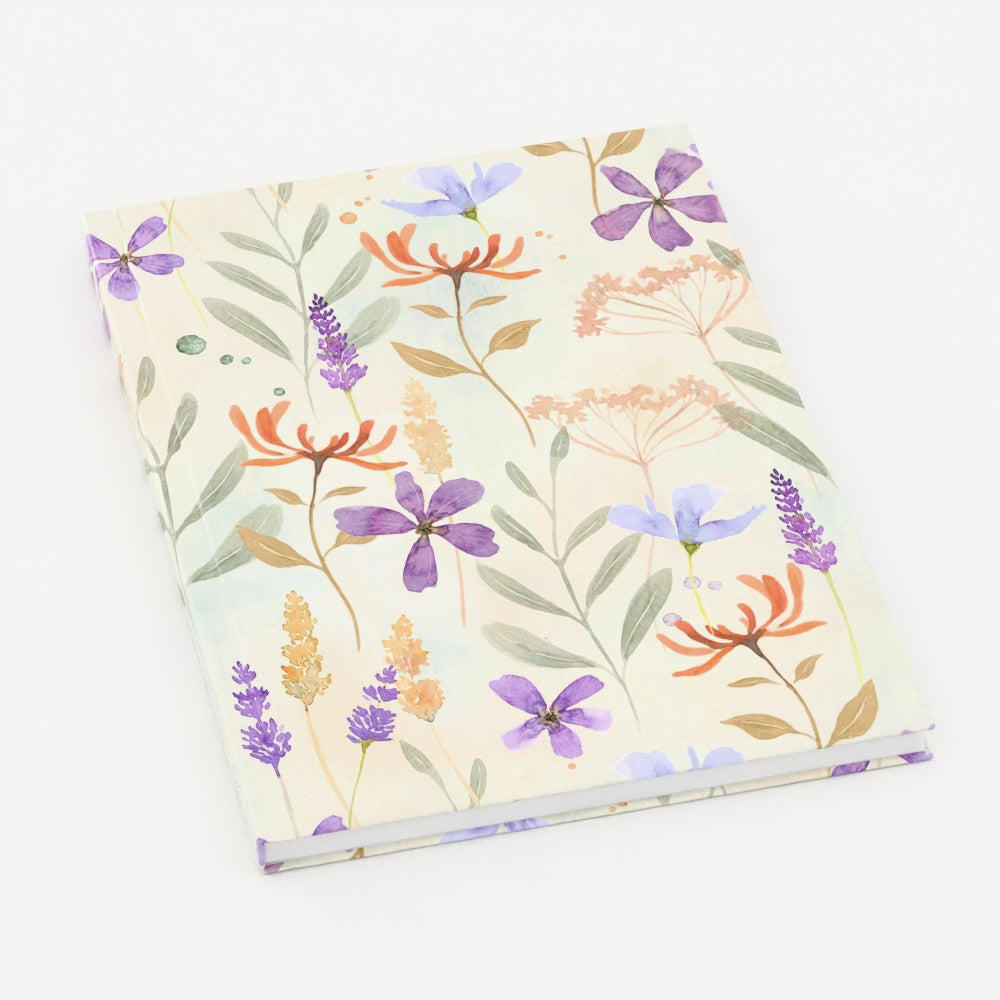 Honeysuckle & Lavender Watercolour Hardback Notebook