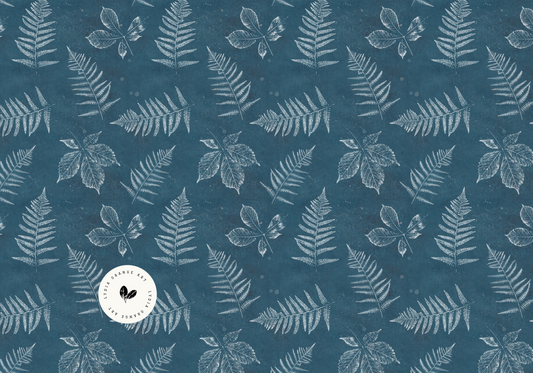Horse Chestnut & Fern Leaf Hardback Notebook